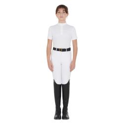 Girls' Slim Fit Competition Polo Shirt With Perforated Fabric