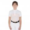Girls' Slim Fit Competition Polo Shirt With Perforated Fabric