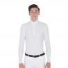 Men's Long-Sleeved Polo Shirt In Technical Fleece Fabric