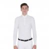 Men's Long-Sleeved Polo Shirt In Technical Fleece Fabric