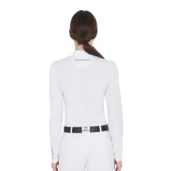 Women's Competition Polo Shirt In Technical And Mesh Fabric