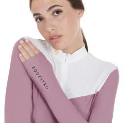 Women's Competition Polo Shirt In Technical And Mesh Fabric