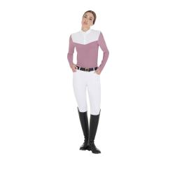 Women's Competition Polo Shirt In Technical And Mesh Fabric