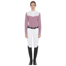 Women's Competition Polo Shirt In Technical And Mesh Fabric