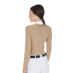 Women's Competition Polo Shirt In Technical And Mesh Fabric