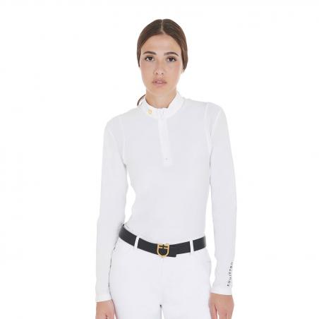 Women's Slim Fit Polo Shirt In Technical Fabric
