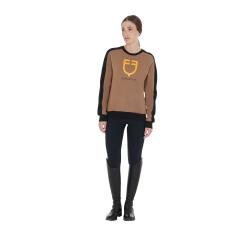 Women's Crewneck Sweatshirt With Printed Logo