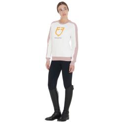 Women's Crewneck Sweatshirt With Printed Logo