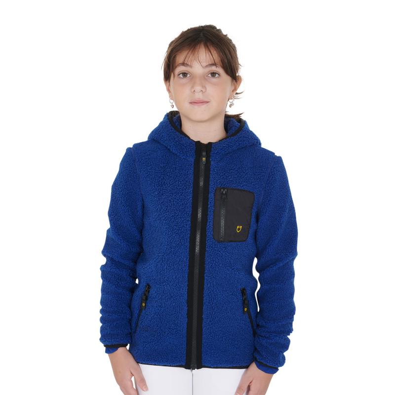 Kids' Curly Fleece Sweatshirt With Front Zip
