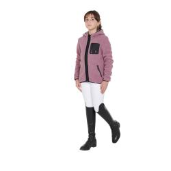 Kids' Curly Fleece Sweatshirt With Front Zip