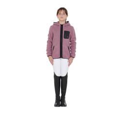 Kids' Curly Fleece Sweatshirt With Front Zip