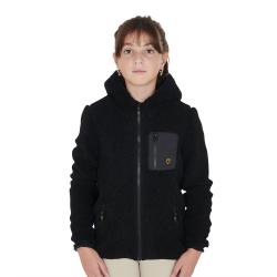 Kids' Curly Fleece Sweatshirt With Front Zip