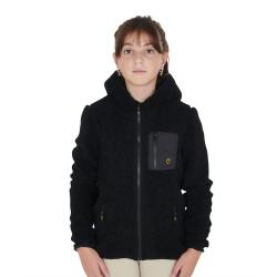 Kids' Curly Fleece Sweatshirt With Front Zip