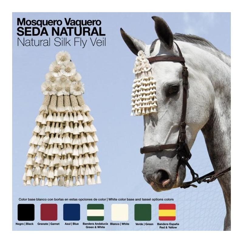 Mosquero Vaquero Seda Natural Borlas