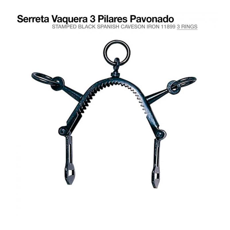  Serreta Vaquera 3 Pilares Pavonado 11899