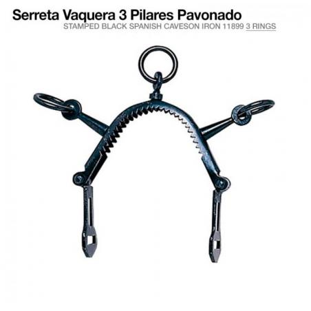  Serreta Vaquera 3 Pilares Pavonado 11899