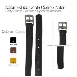  Ación Estribo Doble Cuero/nylon