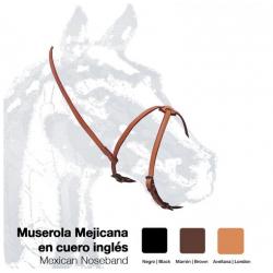  Muserola Mejicana Cuero Inglés