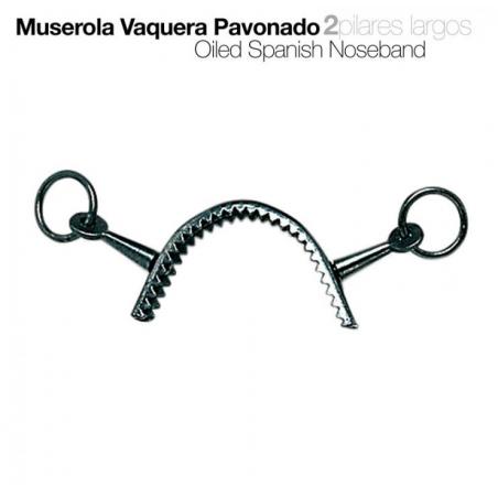 Muserola Vaquera Pavonado 2 Pilares Largos