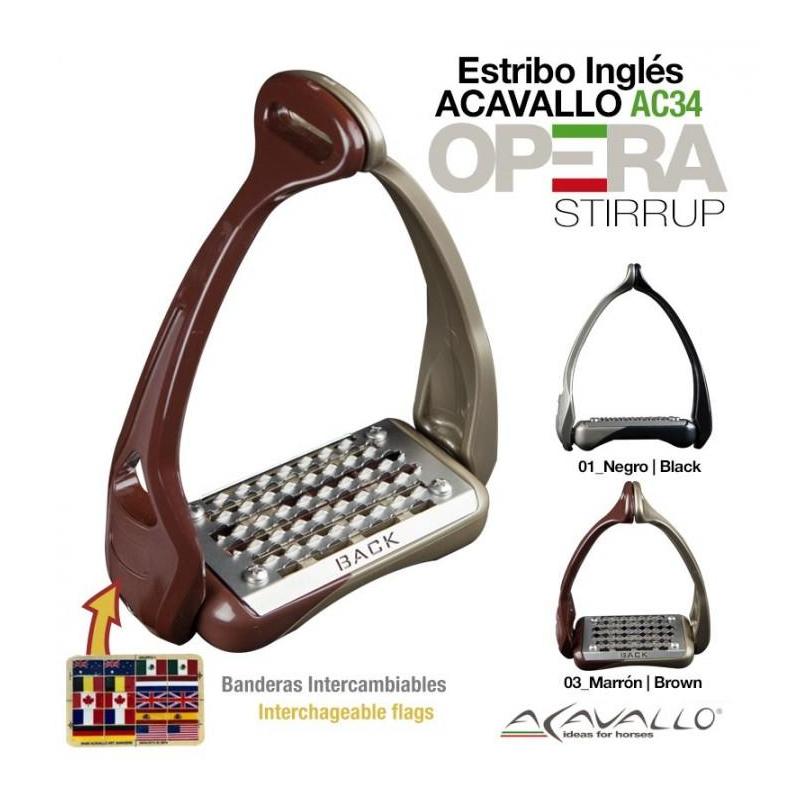  Estribo Inglés Acavallo Opera Ac601