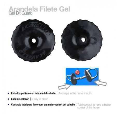  Arandela Filete Gel Bit Guard Ac9-blk (par) Negro