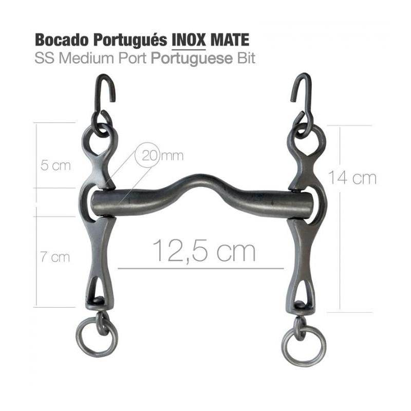  Bocado Portugués 2d Inox Mate 12.5cm