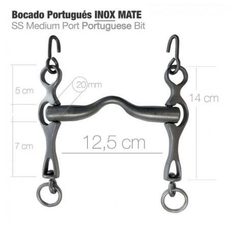  Bocado Portugués 2d Inox Mate 12.5cm