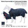  Manta Impermeable Cubrecuello  Enrollable Azul
