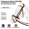  Cabezada Montar Inglesa Rienda Cuero