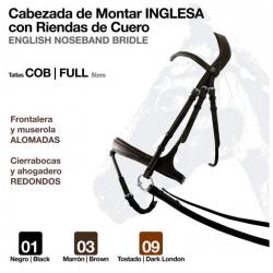  Cabezada Montar Inglesa Rienda Cuero
