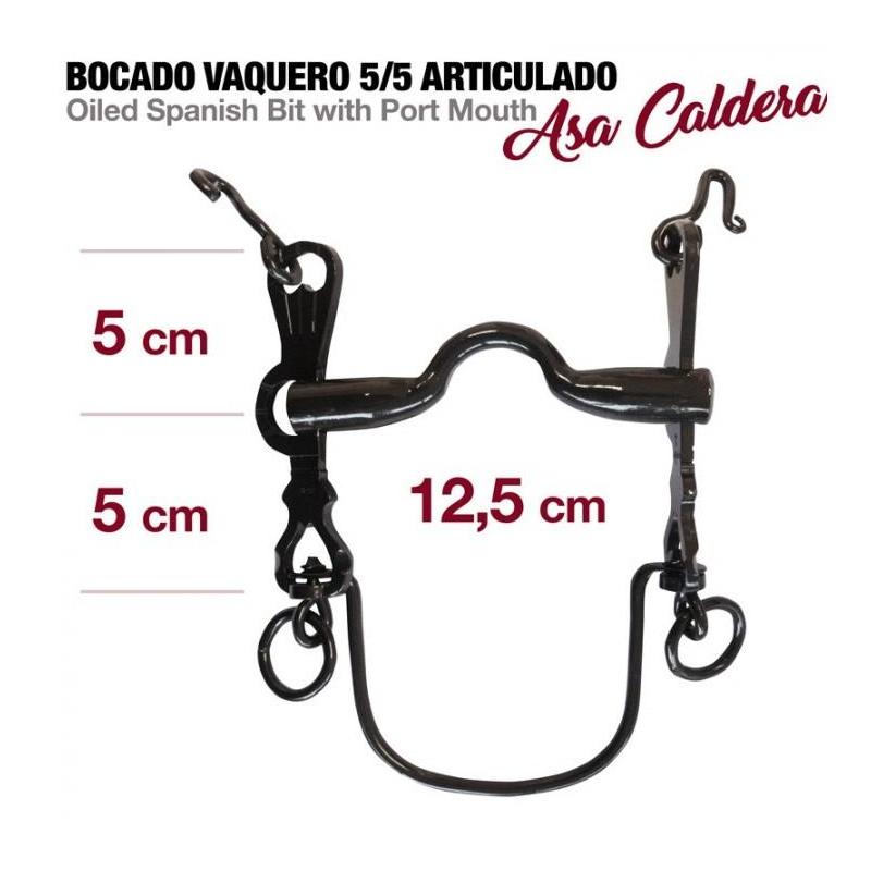 Bocado Vaquero 5/5 Articulado Asa Caldera 12.5cm