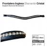  Frontalera Inglesa Diamante Cristal Negro