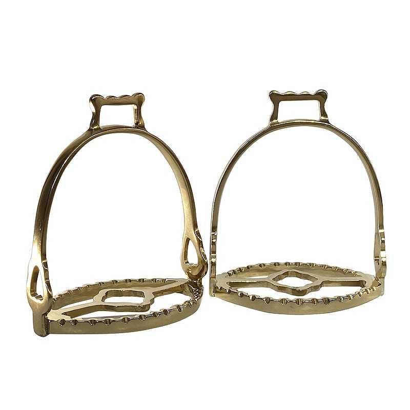 Étriers en cuir anglais New Life avec boucles en acier inoxydable