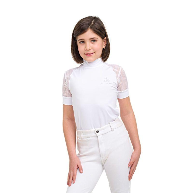 Camiseta Hípica De Concurso Contessa Kids Manga Corta Cavalliera