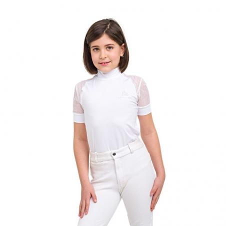 Camiseta Hípica De Concurso Contessa Kids Manga Corta Cavalliera