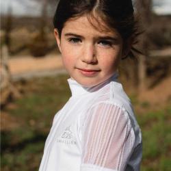 Camiseta Hípica De Concurso Contessa Kids Manga Corta Cavalliera