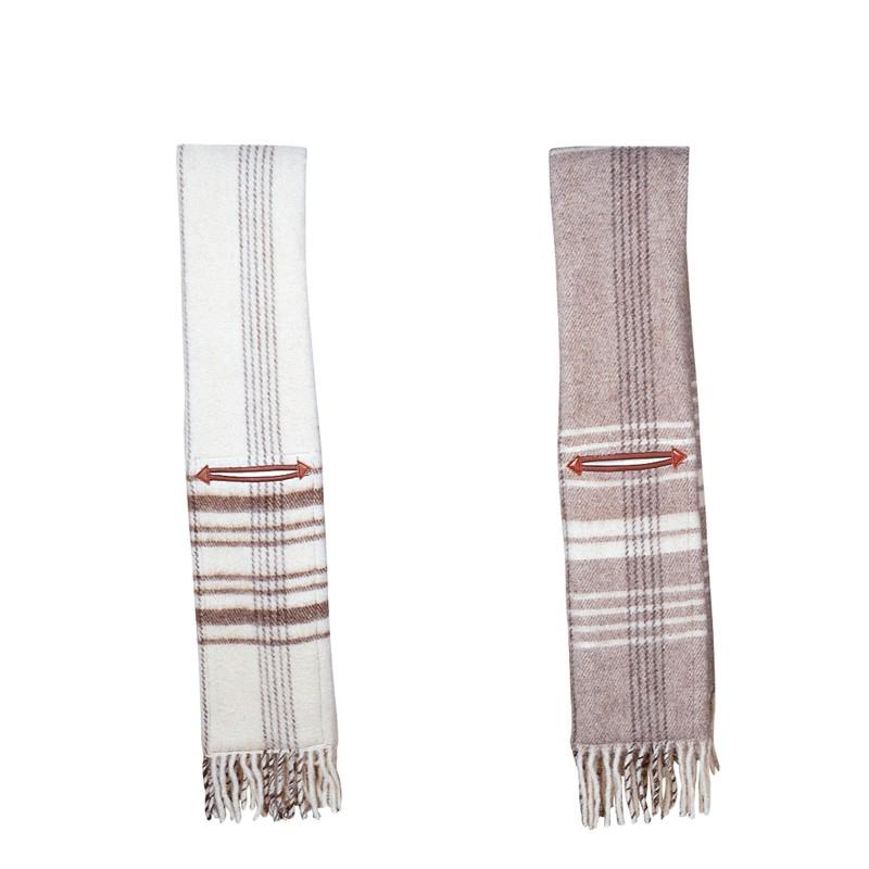 Manta Estribera Lana Sin Alistar Con Bolsillo