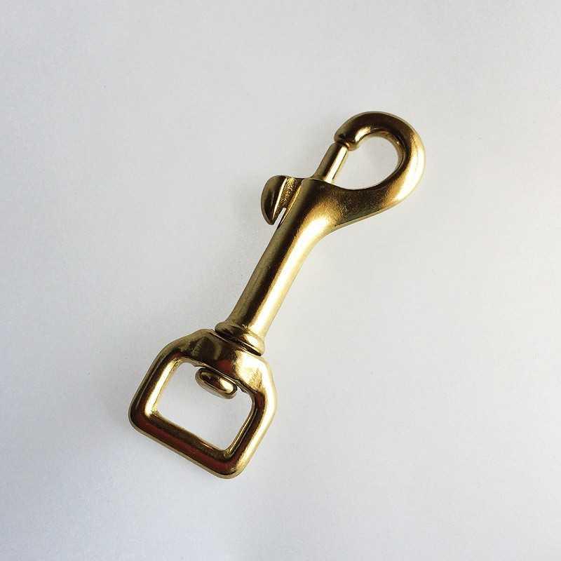 Mosquetón Para Riendas De Bronce Ojo Cuadrado