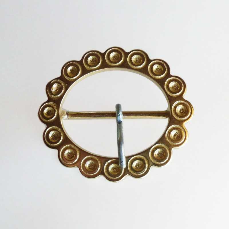 Hebilla Para Collar De Ganado Latón Adornada