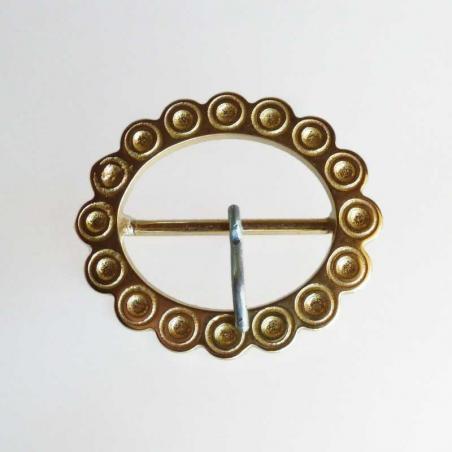 Hebilla Para Collar De Ganado Latón Adornada