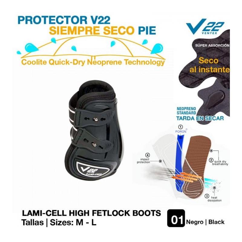  Protector V22 Siempre Seco Pie Negro