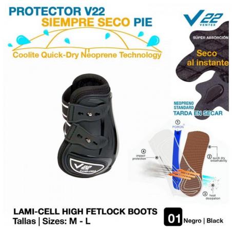  Protector V22 Siempre Seco Pie Negro