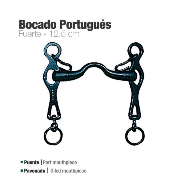  Bocado Portugués Fuerte Pavonado 12.5cm