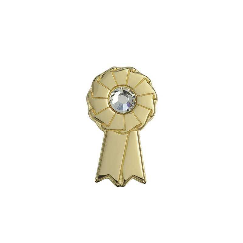 Broche A Escarapela Con Brillantes