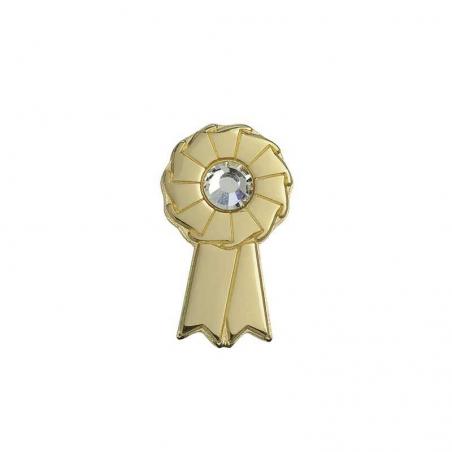 Broche A Escarapela Con Brillantes