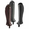 Polainas Tattini Cuero Brillante Negro Caña Xs