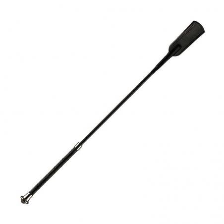Fusta Daslo Mango En Cuero Negro 60 Cm