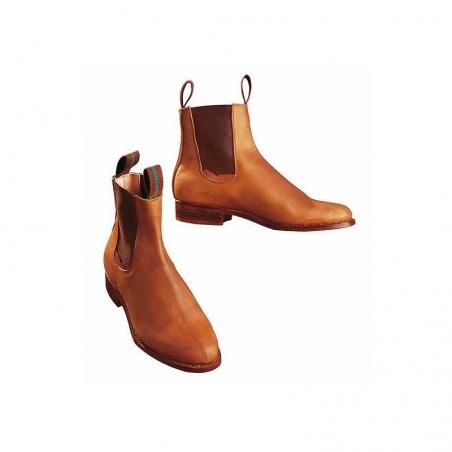 Botín Marjoman De Media Caña De Becerro Con Elástico