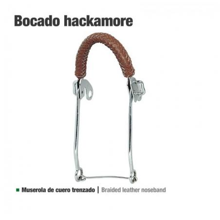  Bocado Hackamore Cuero Trenzado 25111