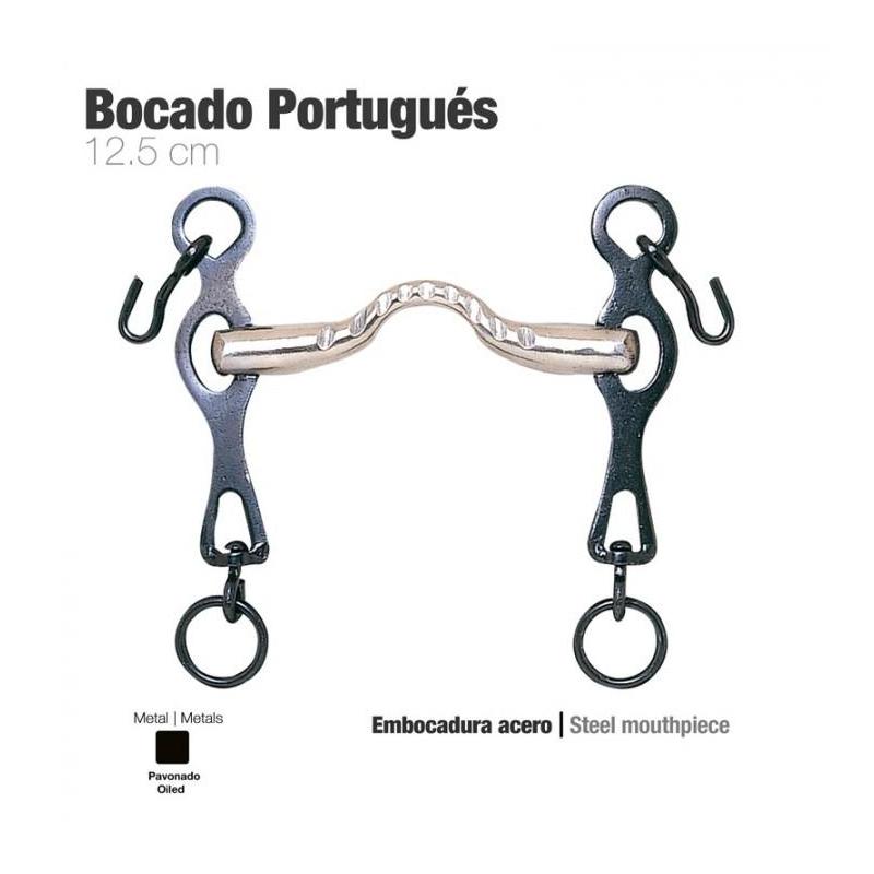  Bocado Portugués Embocadura Acero 12.5cm